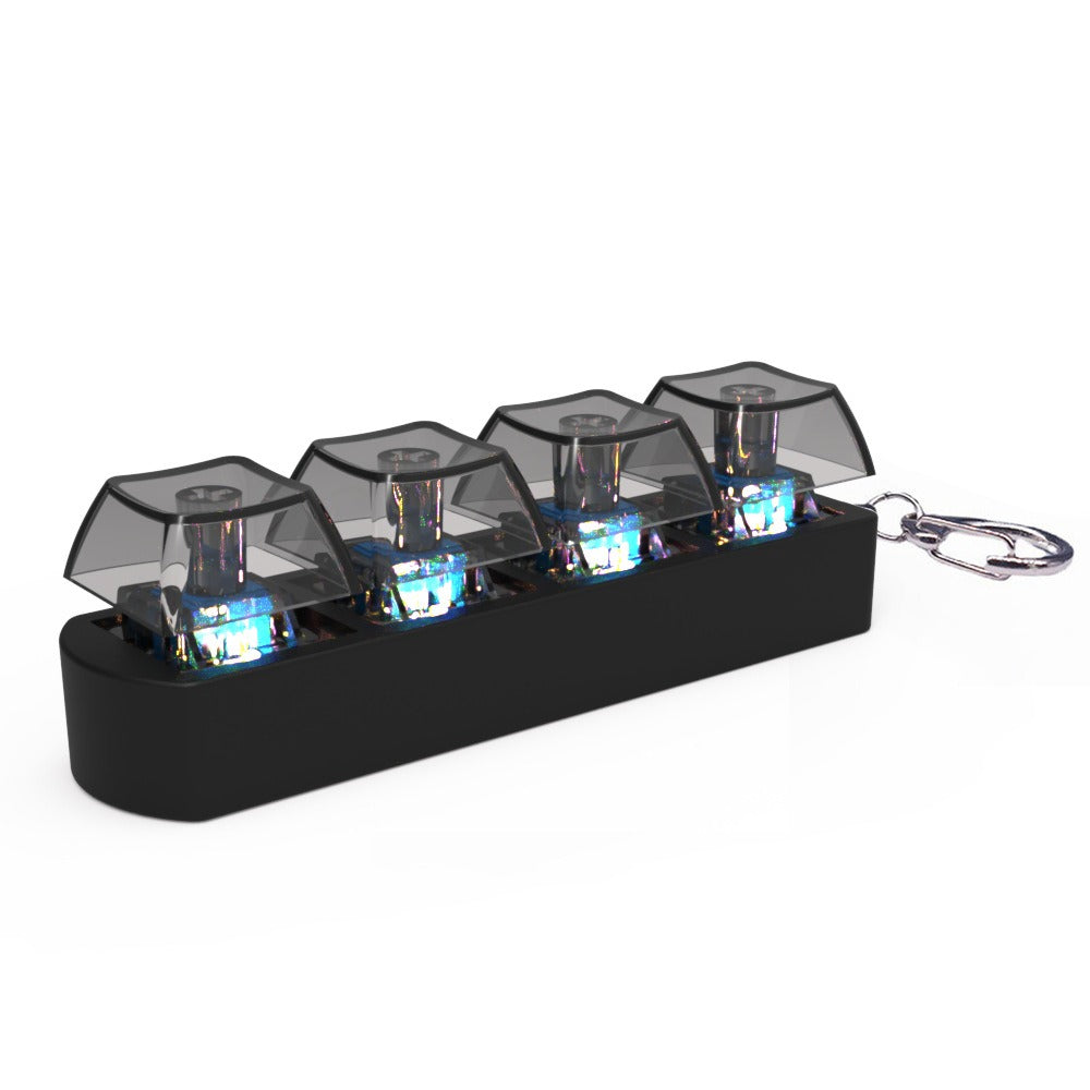 Mechanischer Fidget-Keychain (4 Tasten)